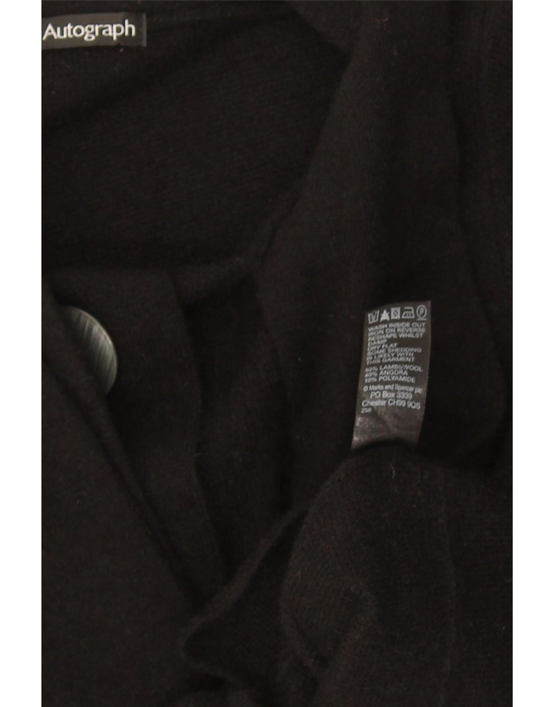 Marks & Spencer Womens Autograph Cardigan Sweater UK 10 Small Black