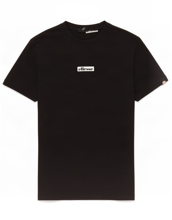 Ellesse Mens Graphic T-Shirt Top Small Black Cotton