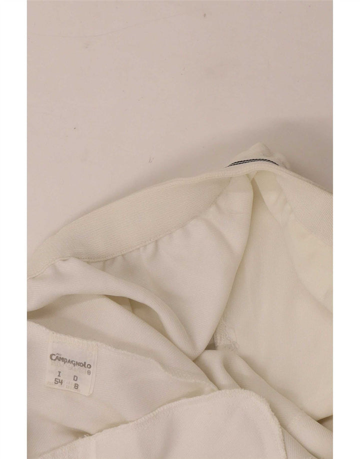 Campagnolo Mens Chino Shorts W32 Medium White Polyester
