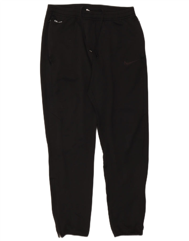 Nike Mens Dri Fit Tracksuit Trousers Large  Black Polyester
