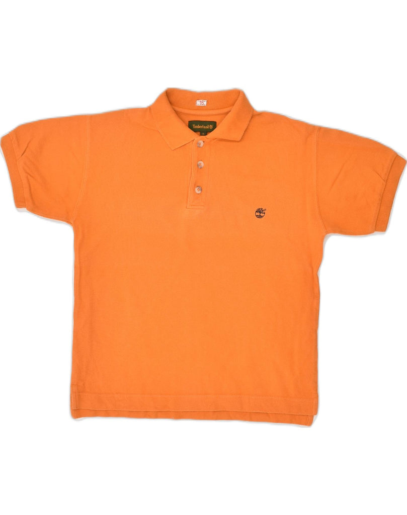 TIMBERLAND Boys Polo Shirt 7-8 Years Orange Cotton | Vintage Timberland | Thrift | Second-Hand Timberland | Used Clothing | Messina Hembry 