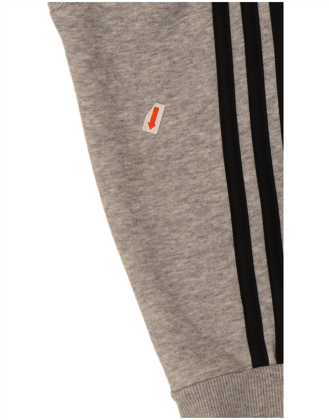 ADIDAS Mens Zip Hoodie Sweater Small Grey Flecked Cotton