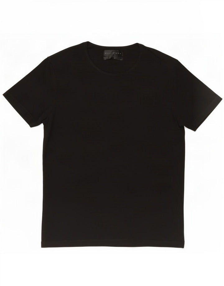 Zara Womens T-Shirt Top UK 14 Medium Black