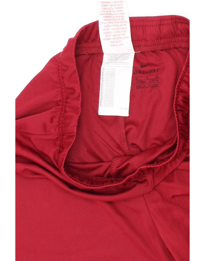 Nike Boys Dri Fit Sport Shorts 13-14 Years XL Red Polyester