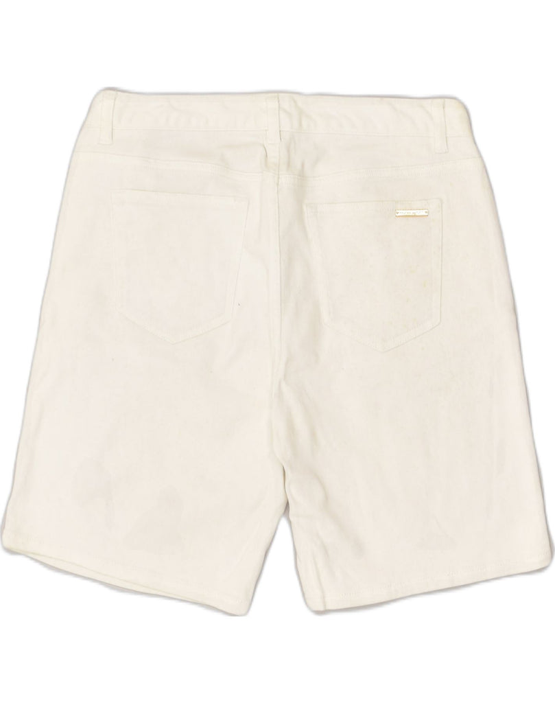 MICHAEL KORS Womens Casual Shorts US 6 Medium W32 White Cotton | Vintage Michael Kors | Thrift | Second-Hand Michael Kors | Used Clothing | Messina Hembry 