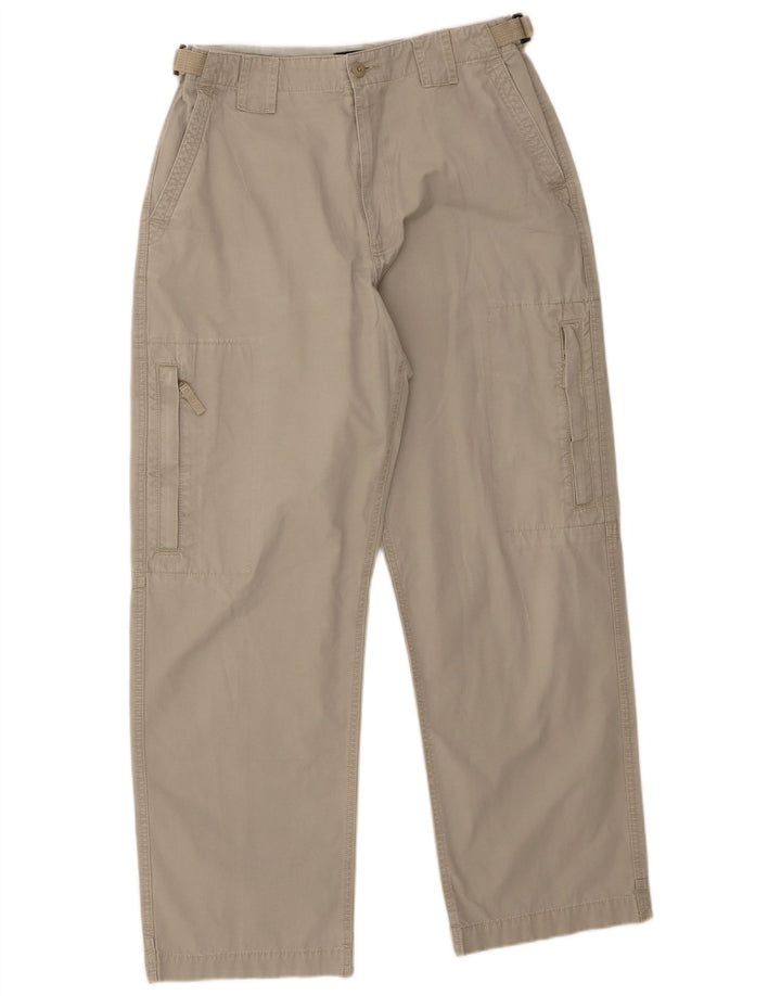 Marks & Spencer Mens Blue Harbour Tapered Cargo Trousers W34 L31 Grey