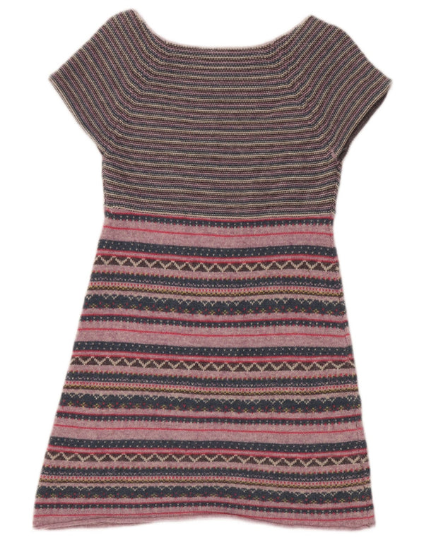 White Stuff Womens Jumper Dress UK 8 Small Multicoloured Striped