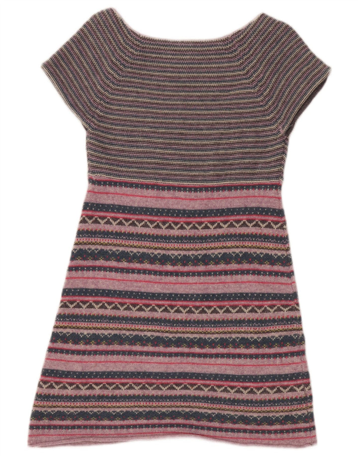 White Stuff Womens Jumper Dress UK 8 Small Multicoloured Striped