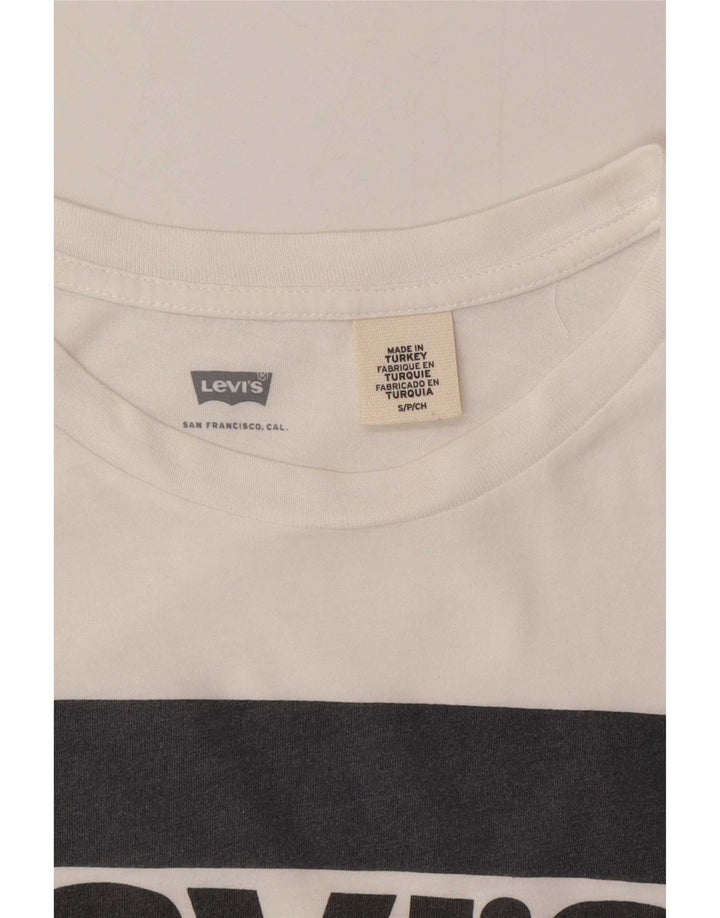 Levi's Mens Graphic T-Shirt Top Small White