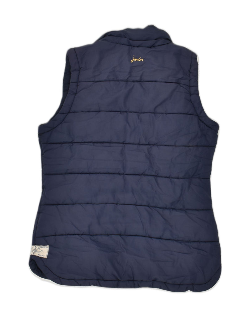 JOULES Womens Padded Gilet UK 8 Small Navy Blue Polyester | Vintage Joules | Thrift | Second-Hand Joules | Used Clothing | Messina Hembry 