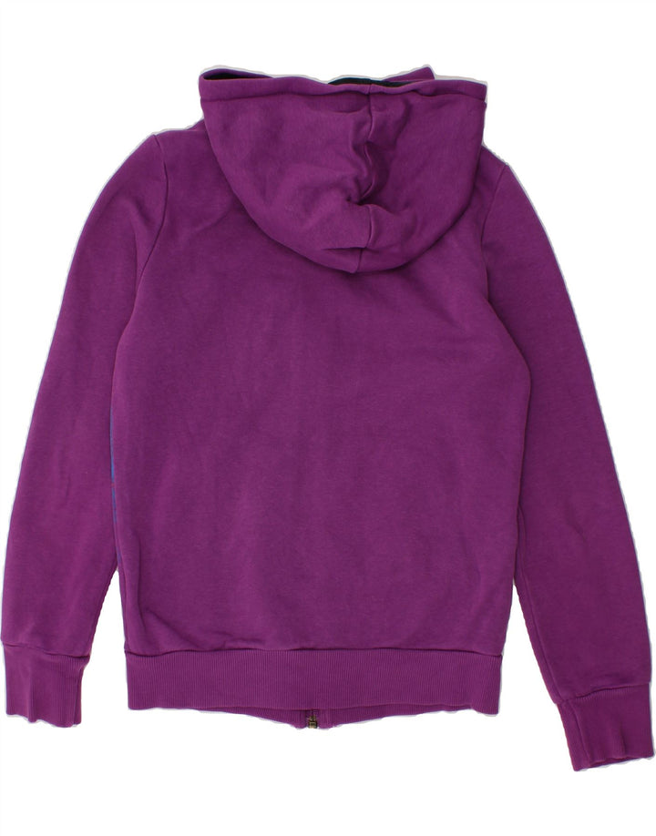 PUMA Boys Graphic Zip Hoodie Sweater 9-10 Years Purple Cotton Vintage Puma and Second-Hand Puma from Messina Hembry 