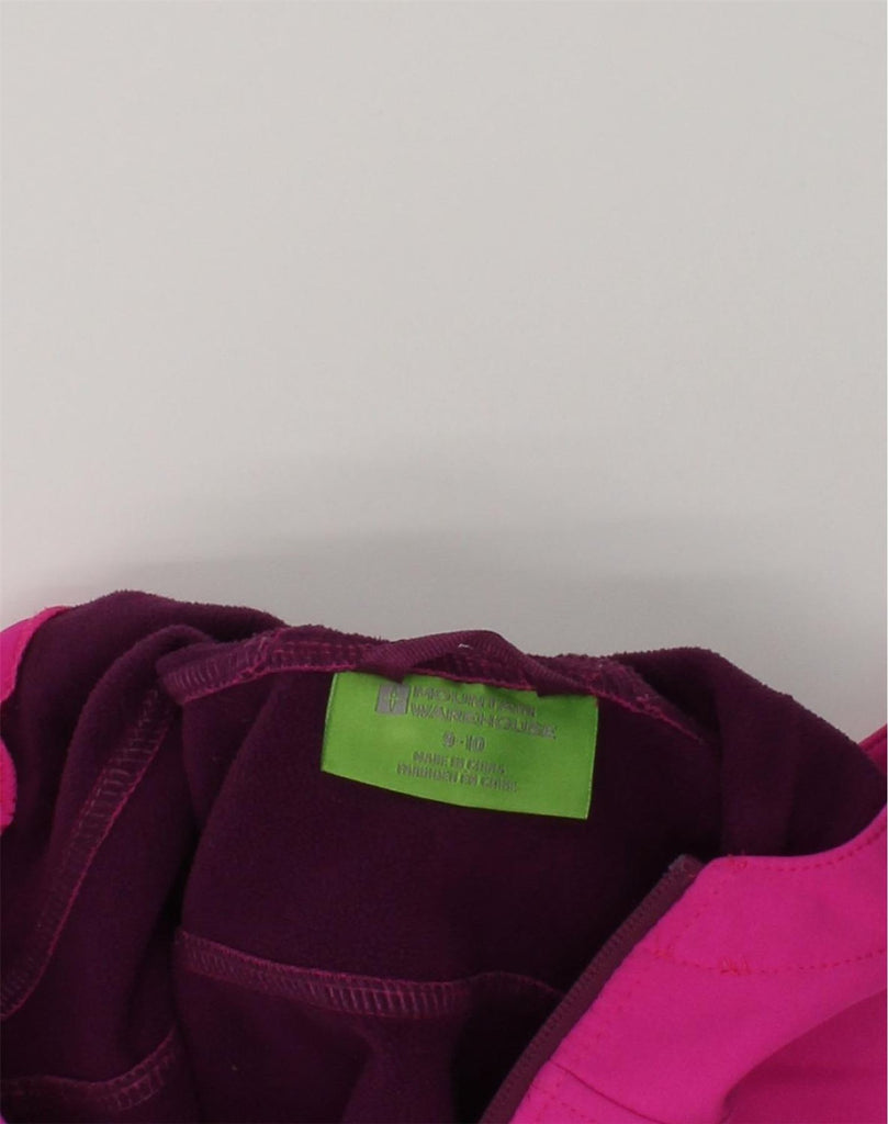 MOUNTAIN WAREHOUSE Girls Hooded Windbreaker Jacket 9-10 Years Pink | Vintage Mountain Warehouse | Thrift | Second-Hand Mountain Warehouse | Used Clothing | Messina Hembry 