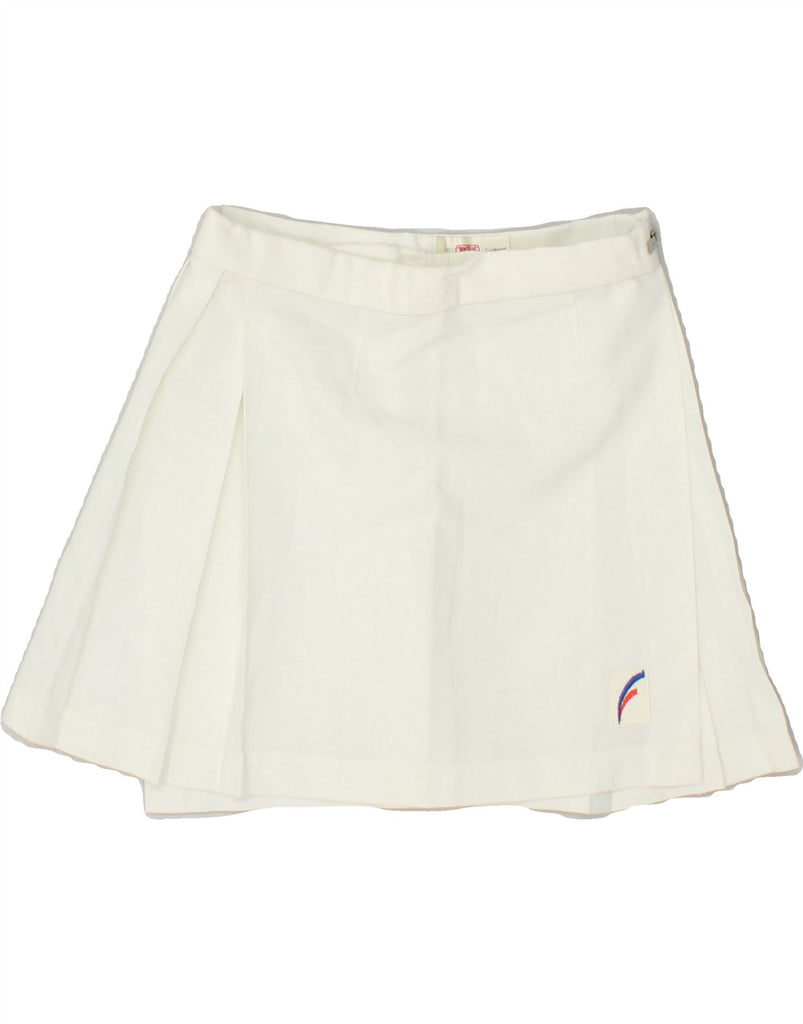 VINTAGE Womens Tennis Skirt IT 42 Medium White | Vintage Vintage | Thrift | Second-Hand Vintage | Used Clothing | Messina Hembry 