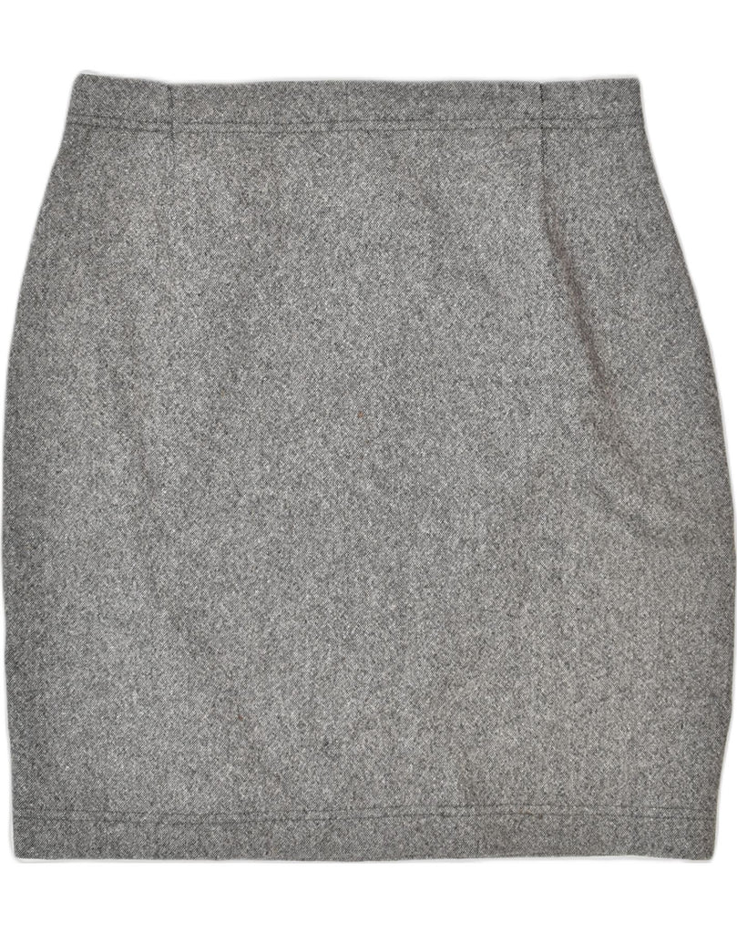 VINTAGE Womens Pencil Skirt IT 44 Medium W30 Grey Wool | Vintage | Thrift | Second-Hand | Used Clothing | Messina Hembry 