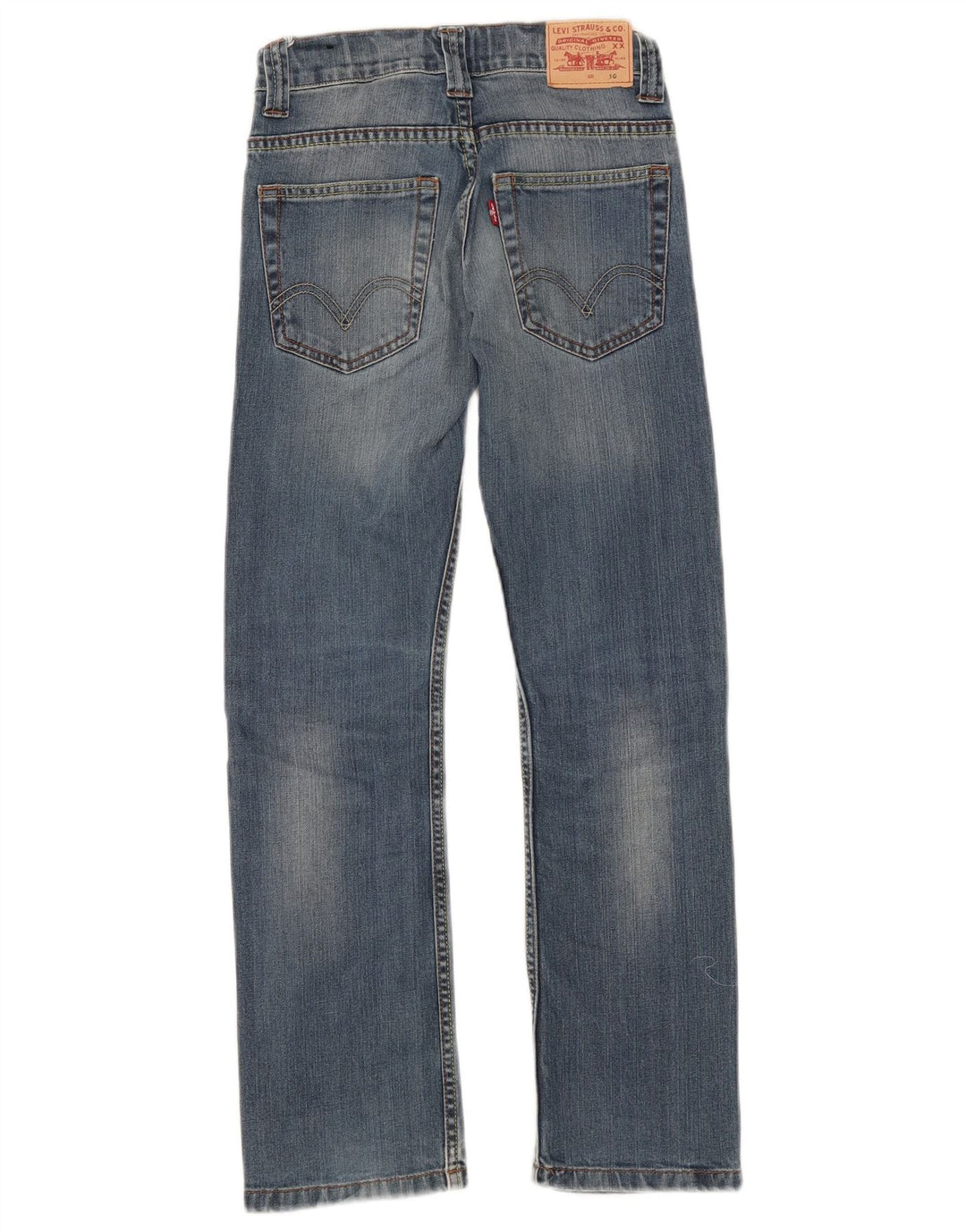 Levi's Boys Straight Jeans 9-10 Years W24 L27 Blue Cotton