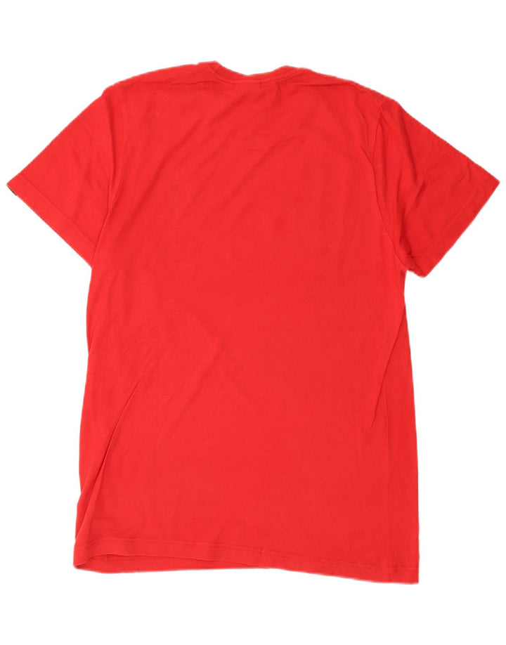 Adidas Mens Graphic T-Shirt Top Small Red Cotton