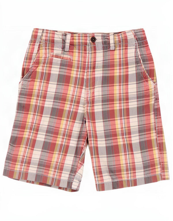 Gap Boys Casual Shorts 12-13 Years XL W28 Multicoloured Check Cotton