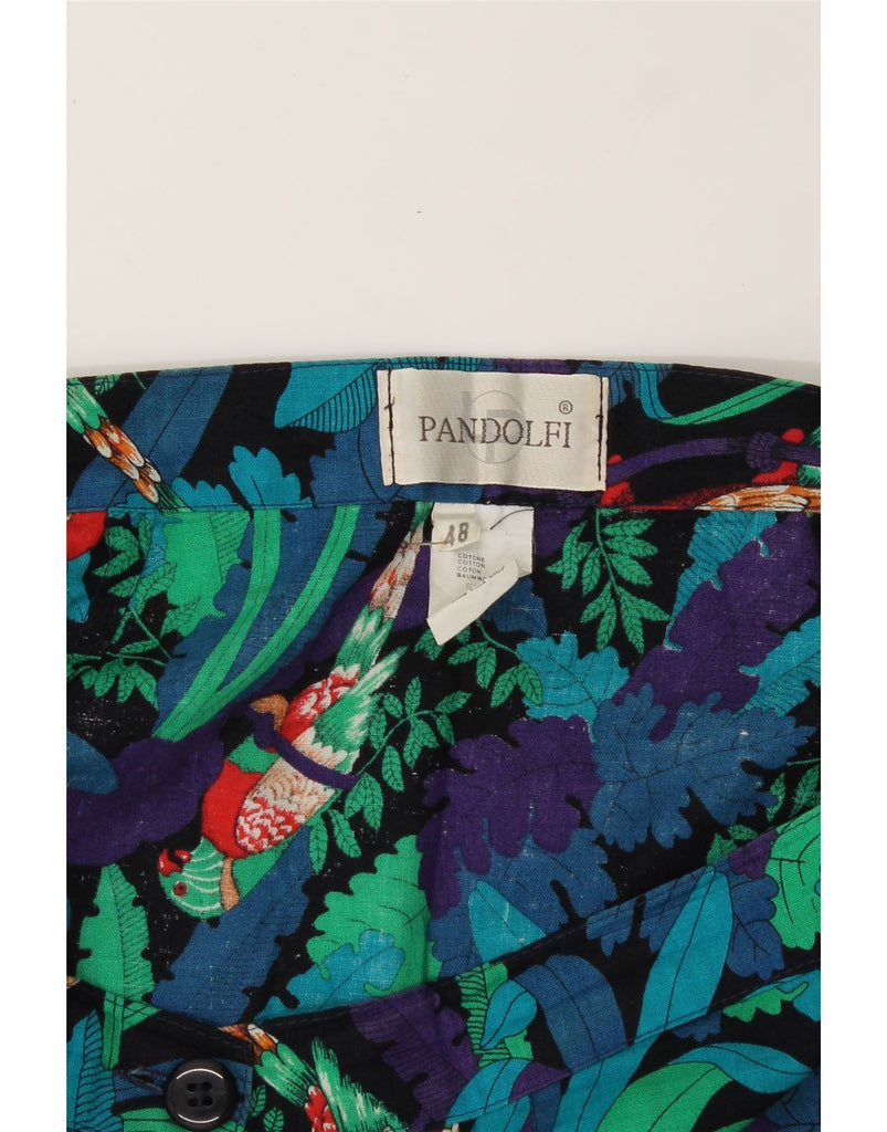 PANDOLFI Womens Abstract Pattern A-Line Skirt IT 48 XL W32 Multicoloured Vintage PANDOLFI and Second-Hand PANDOLFI from Messina Hembry 