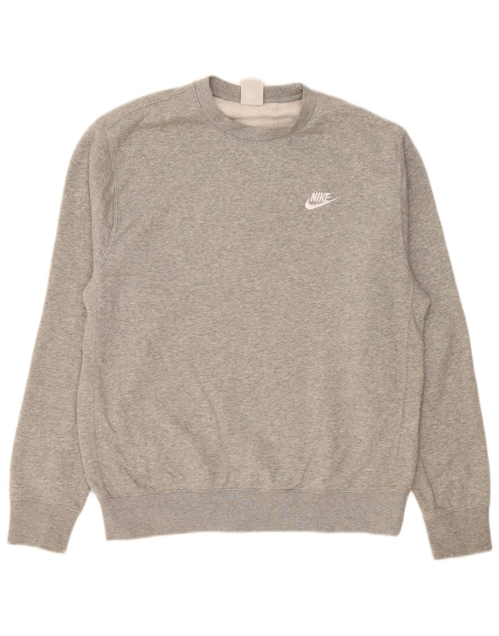 Nike Mens Sweatshirt Jumper Medium Grey Cotton