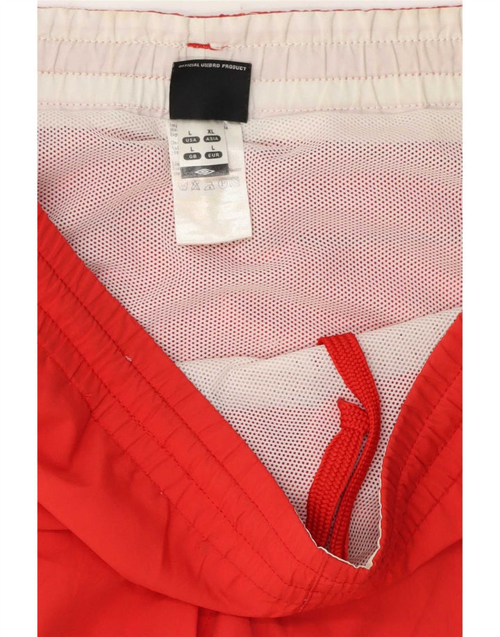 Umbro Mens Swimming Shorts Large Red Polyester