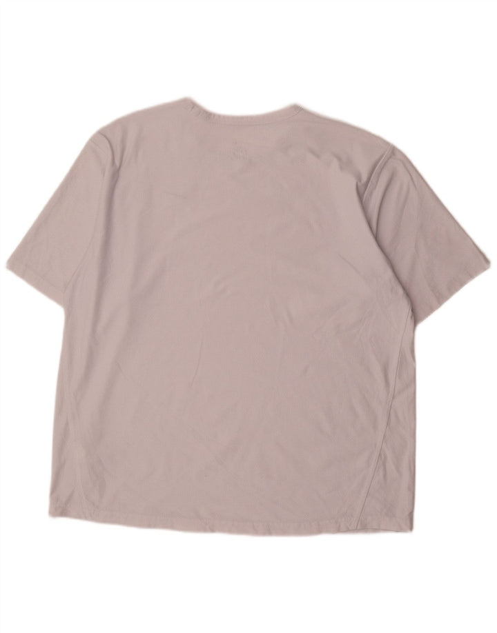 Nike Mens Dri Fit T-Shirt Top UK 42/44 Large White Polyester