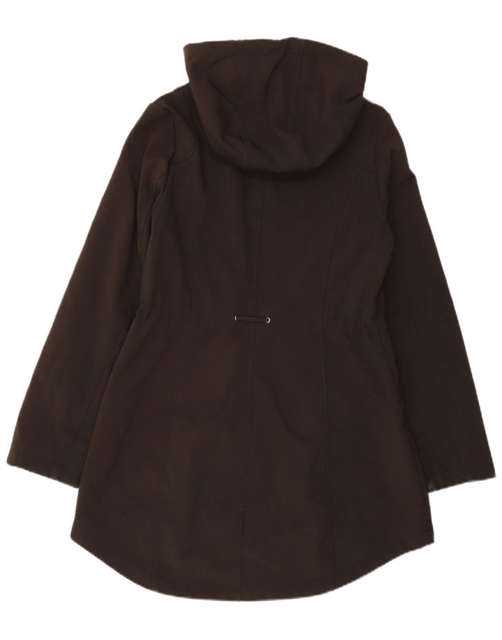 French Connection Womens Hooded Windbreaker Coat UK 10 Small Black