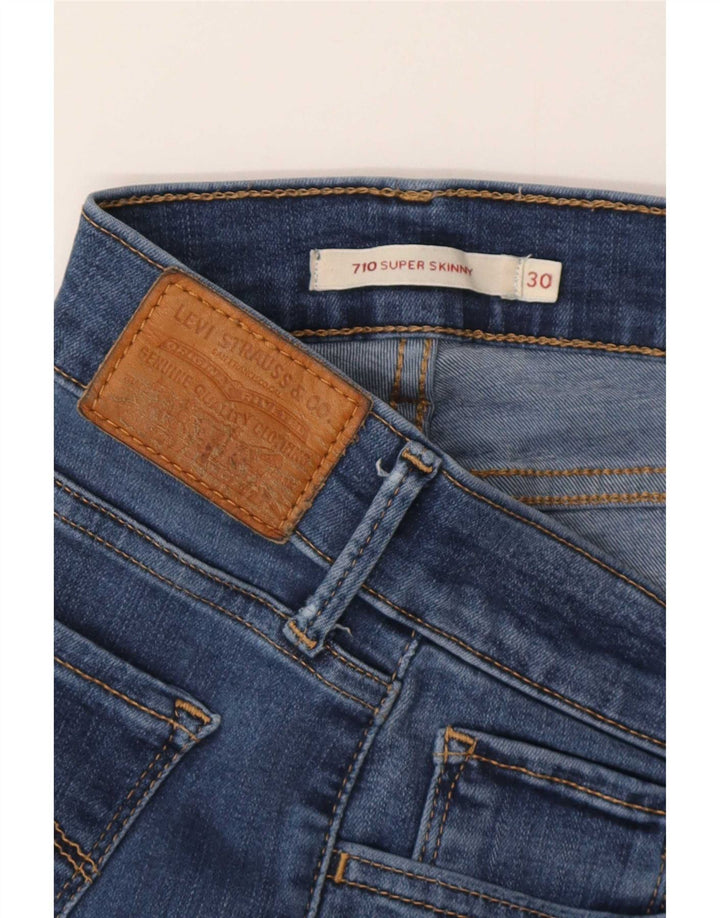 Levi's Womens 710 Super Skinny Jeans W30 L27 Blue