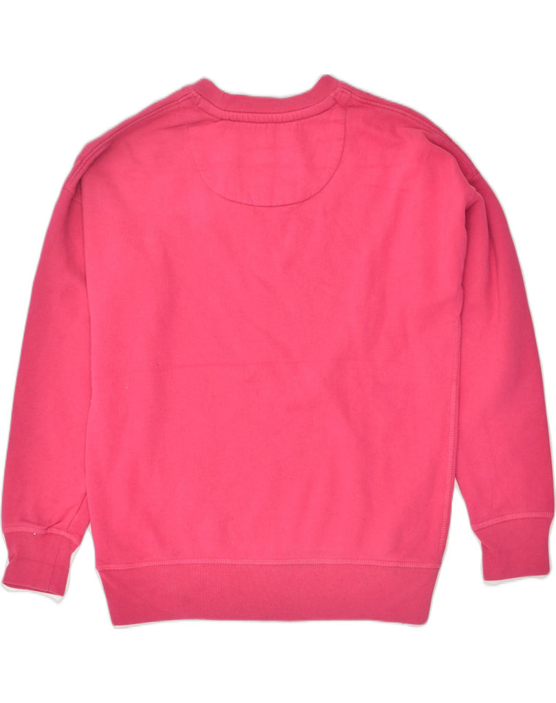 JACK WILLS Womens Graphic Sweatshirt Jumper UK 6 XS  Pink Cotton | Vintage Jack Wills | Thrift | Second-Hand Jack Wills | Used Clothing | Messina Hembry 