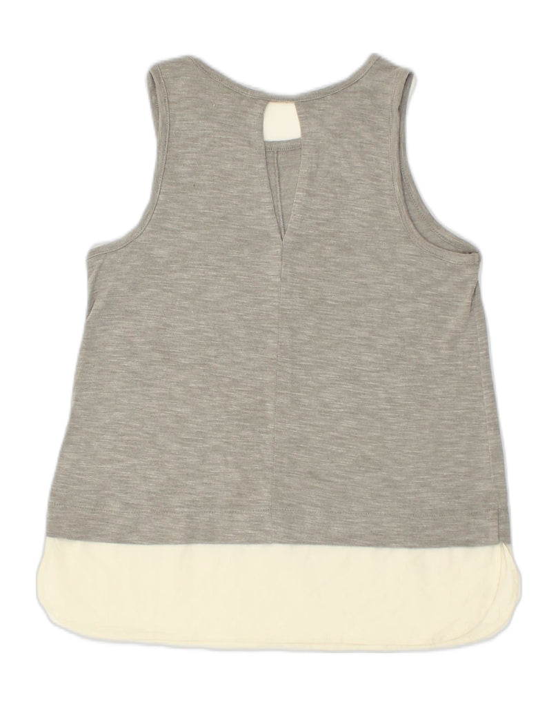 J. CREW Womens Vest Top UK 10 Small Grey Viscose | Vintage J. Crew | Thrift | Second-Hand J. Crew | Used Clothing | Messina Hembry 