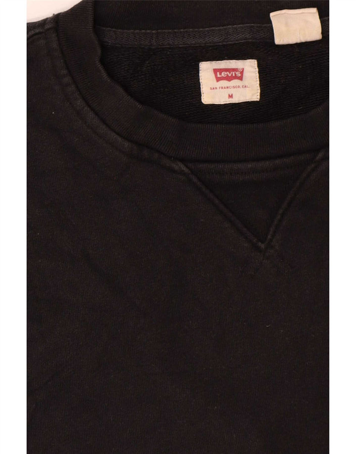 Levi's Mens Sweatshirt Jumper Medium Black Cotton