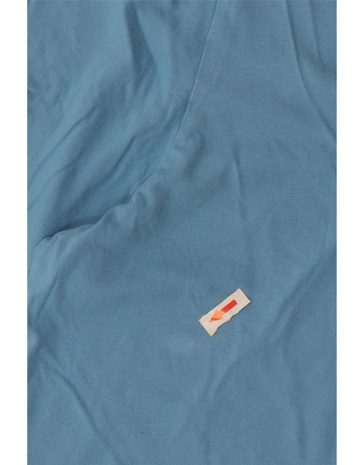 Adidas Mens T-Shirt Top Large Blue Cotton