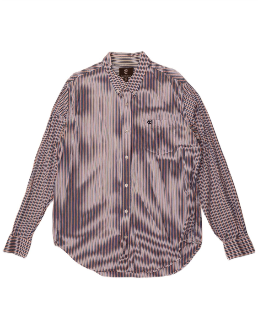 Timberland Mens Slim Fit Shirt XL Blue Striped