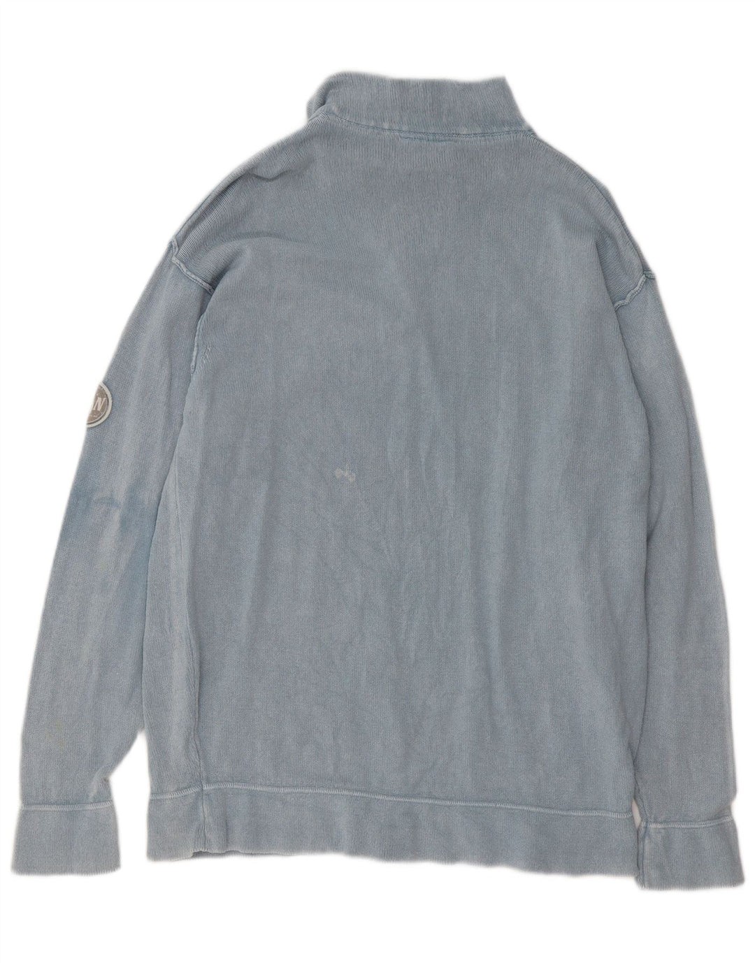 Murphy & Nye Mens Zip Neck Jumper Sweater XL Blue Cotton