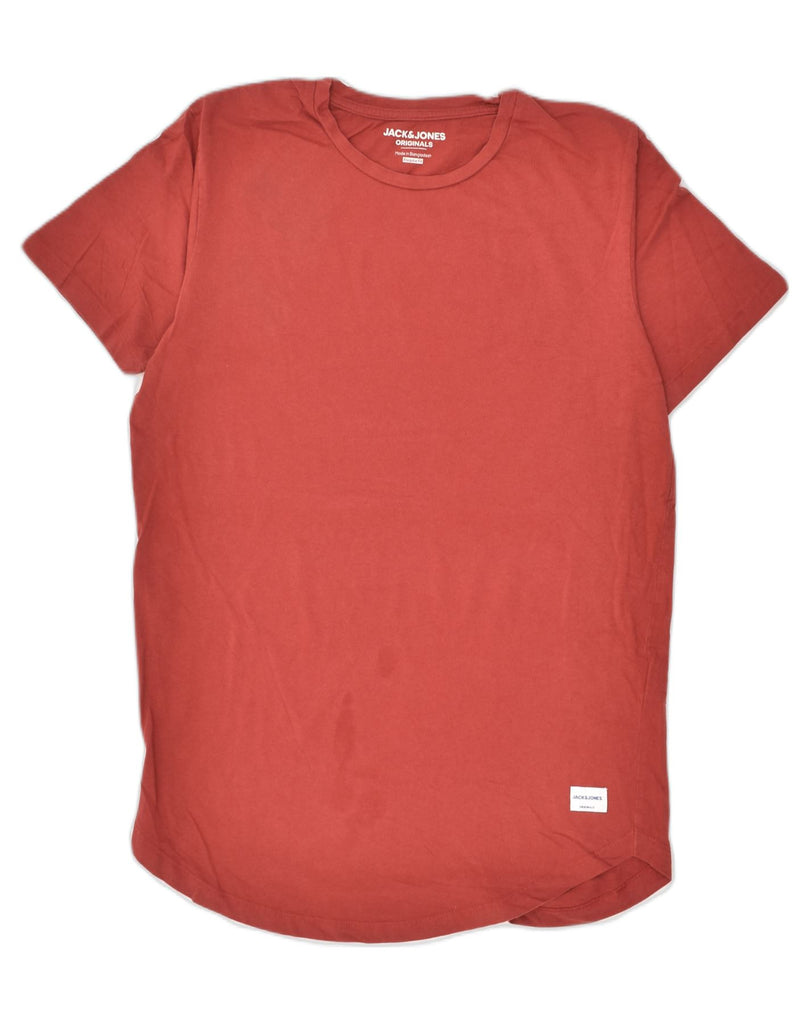 JACK & JONES Mens Regular Fit T-Shirt Top Medium Red Cotton | Vintage Jack & Jones | Thrift | Second-Hand Jack & Jones | Used Clothing | Messina Hembry 