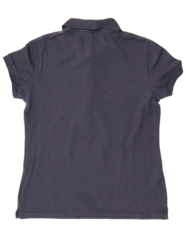 Lacoste Womens Polo Shirt Size 40 Medium Navy Blue Cotton