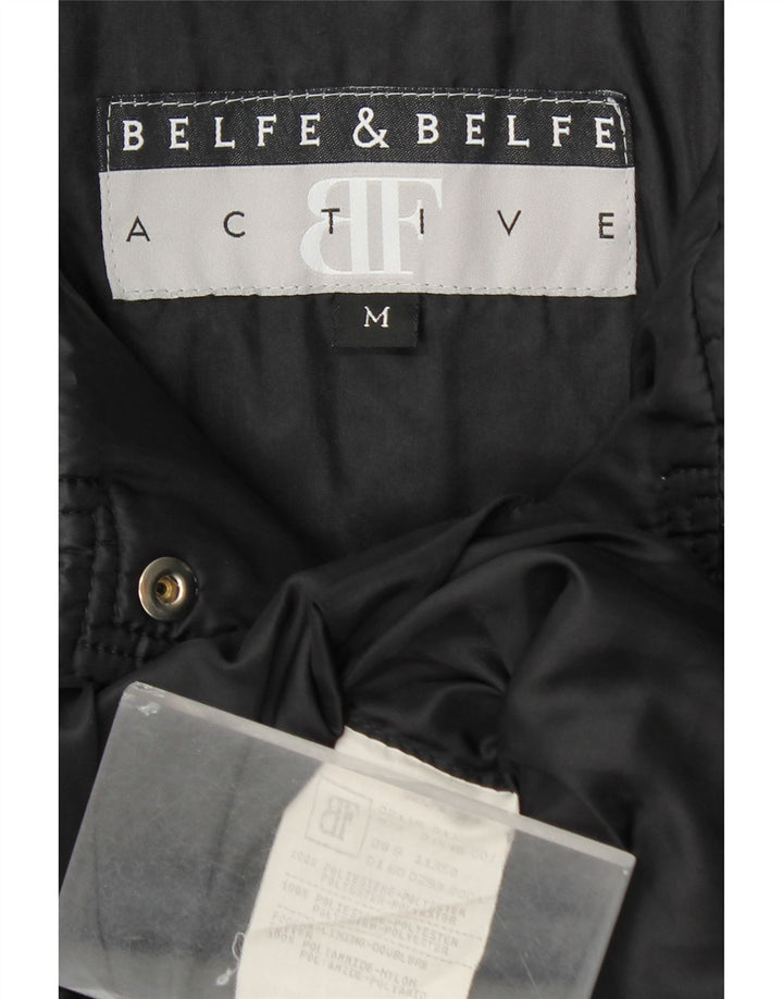 BELFE & BELFE Womens Quilted Jacket UK 14 Medium Black Polyester