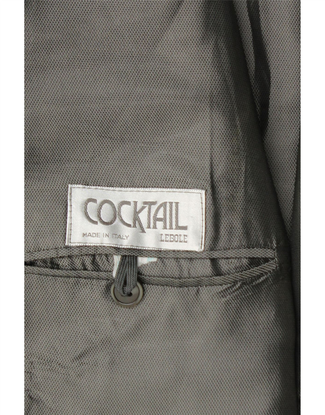 Lebole Mens 1 Button Blazer Jacket UK 42 XL Black