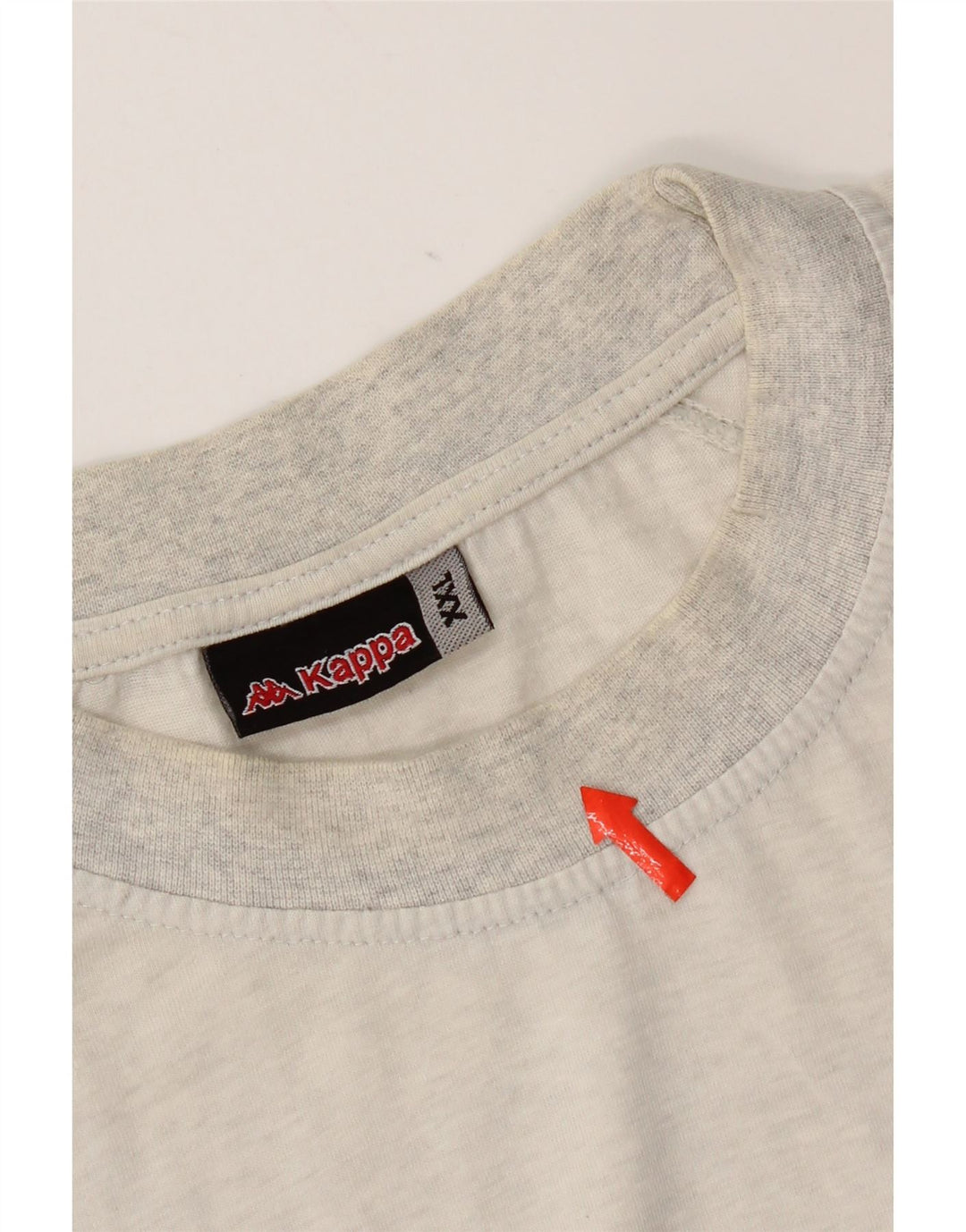 Kappa Mens T-Shirt Top 2XL Grey Flecked Cotton