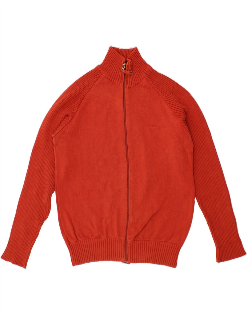 DOCKERS Mens Cardigan Sweater Large Red Cotton Vintage Dockers and Second-Hand Dockers from Messina Hembry 