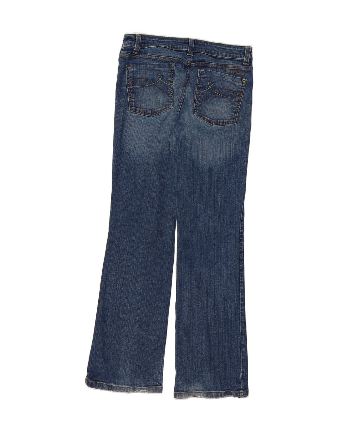 DKNY Womens Bootcut Jeans US 10 Large W32 L32 Blue Cotton Vintage Dkny and Second-Hand Dkny from Messina Hembry 
