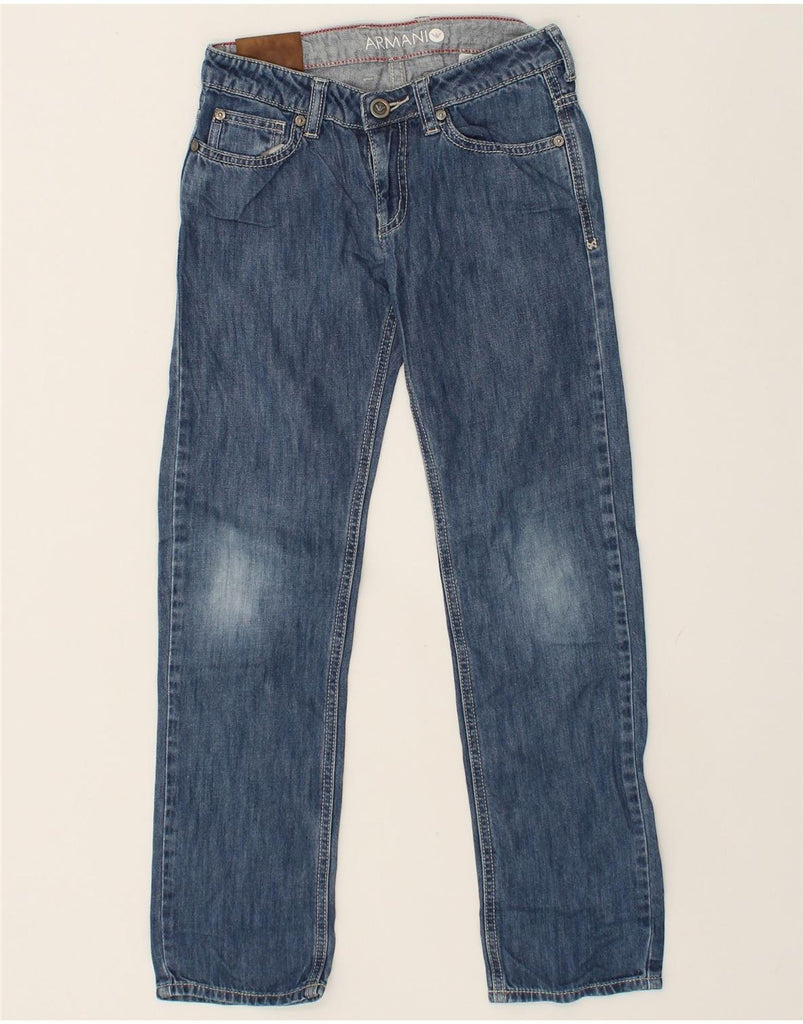 ARMANI Boys Straight Jeans 8-9 Years W24 L24 Blue Cotton | Vintage Armani | Thrift | Second-Hand Armani | Used Clothing | Messina Hembry 