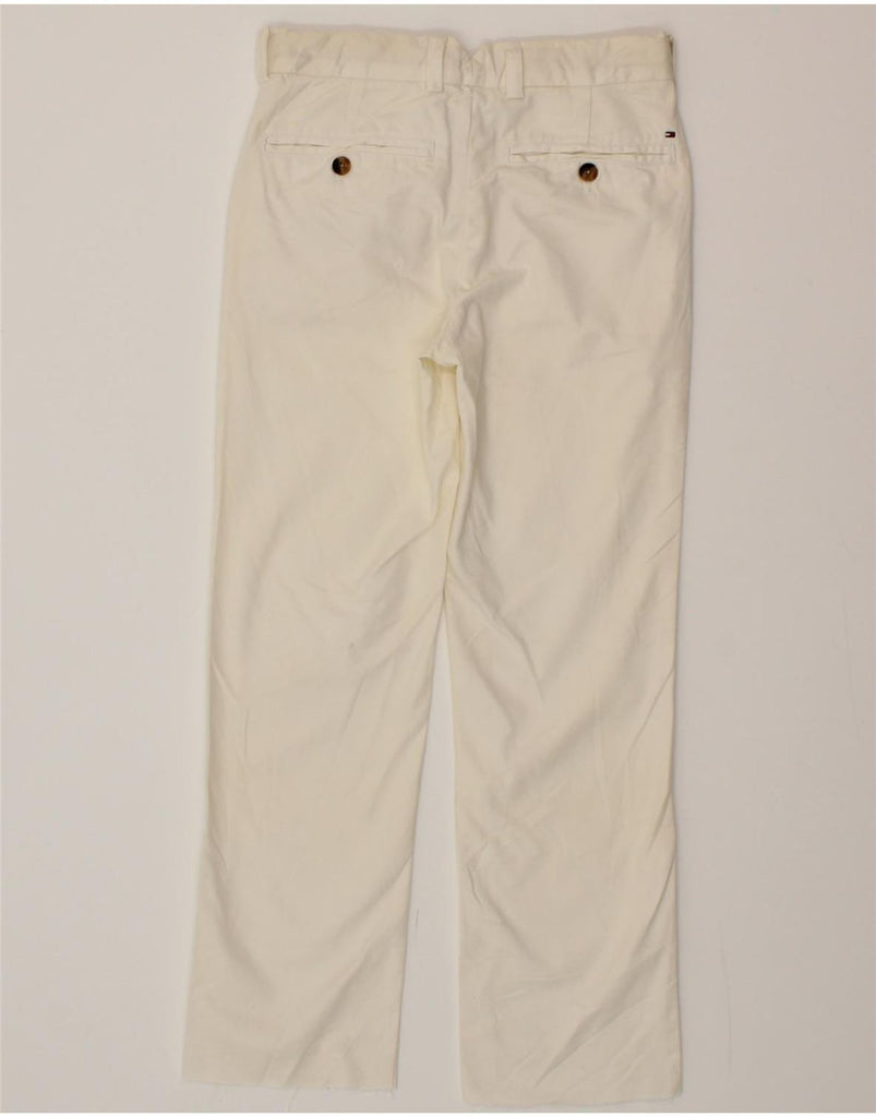 TOMMY HILFIGER Boys Straight Chino Trousers 9-10 Years W26 L26 Off White Vintage Tommy Hilfiger and Second-Hand Tommy Hilfiger from Messina Hembry 