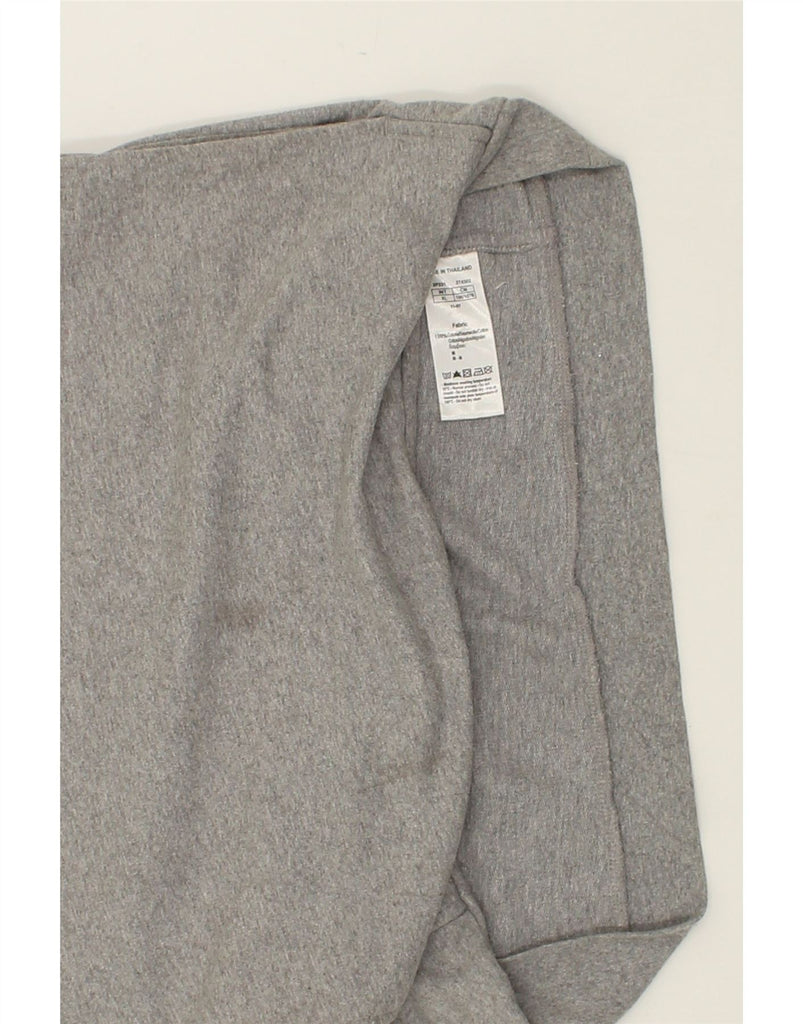 EMPORIO ARMANI Mens Graphic Hoodie Jumper XL Grey Colourblock Cotton | Vintage Emporio Armani | Thrift | Second-Hand Emporio Armani | Used Clothing | Messina Hembry 