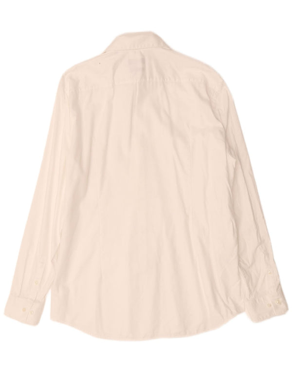 Hugo Boss Mens Slim Fit Shirt Size 43 17 XL White