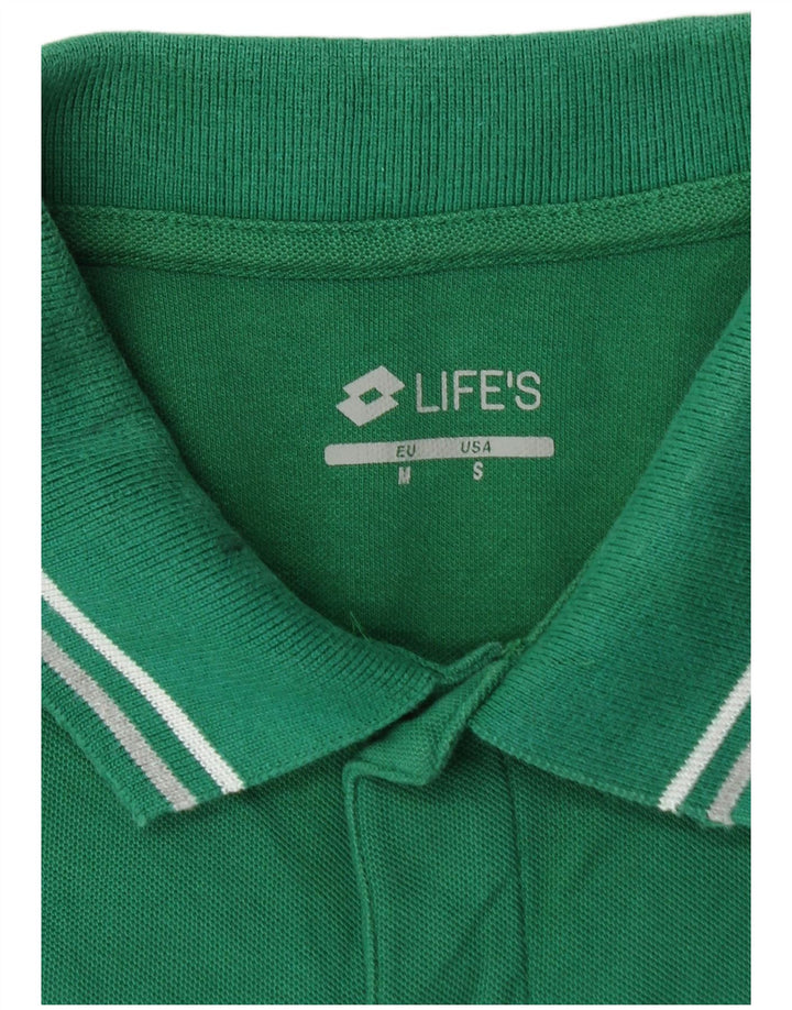 LOTTO Mens Polo Shirt Small Green Cotton