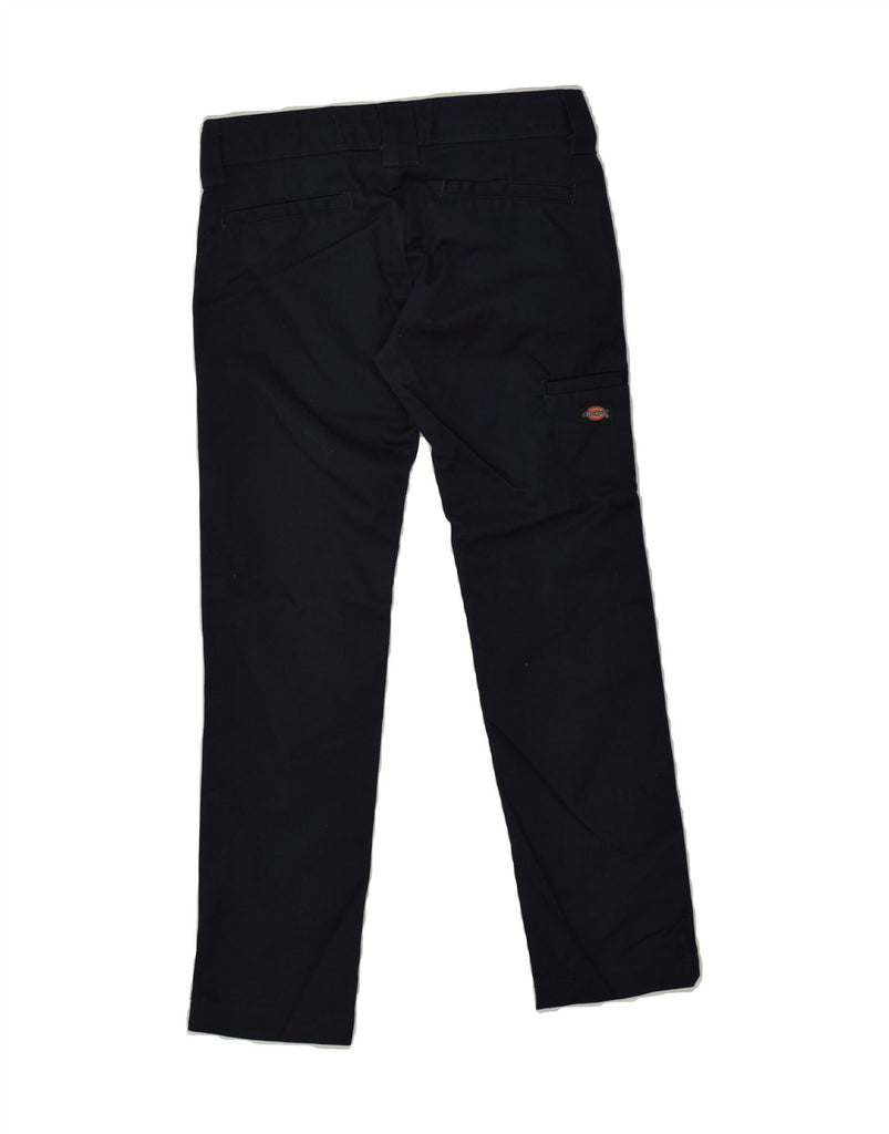 DICKIES Boys Skinny Straight Chino Trousers 7-8 Years W24 L23 Navy Blue | Vintage Dickies | Thrift | Second-Hand Dickies | Used Clothing | Messina Hembry 