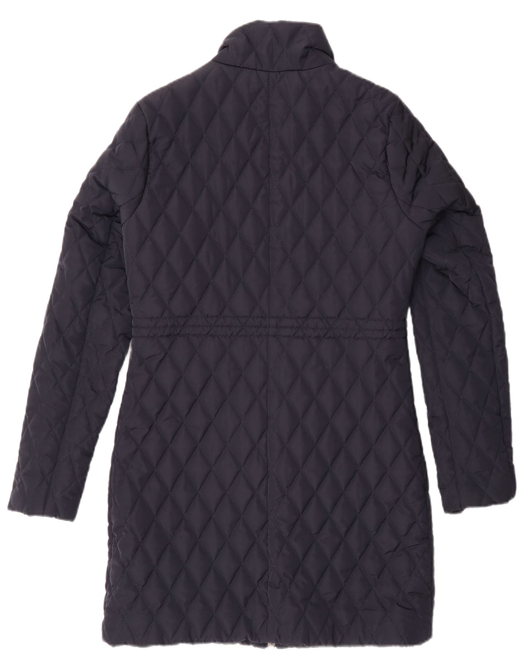 Hobbs Womens Quilted Padded Coat  UK 6 XS  Navy Blue Polyester