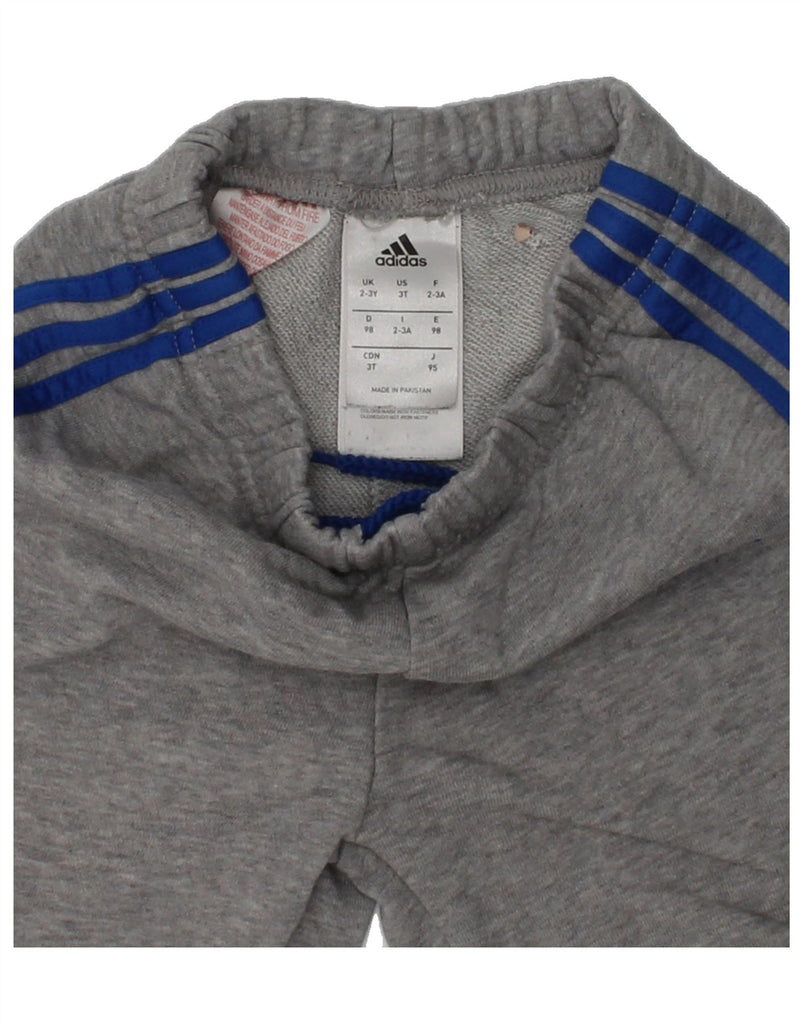 ADIDAS Boys Tracksuit Trousers Joggers 2-3 Years Grey Cotton | Vintage Adidas | Thrift | Second-Hand Adidas | Used Clothing | Messina Hembry 