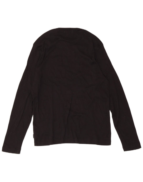 Calvin Klein Mens Crew Neck Jumper Sweater Medium Black Cotton