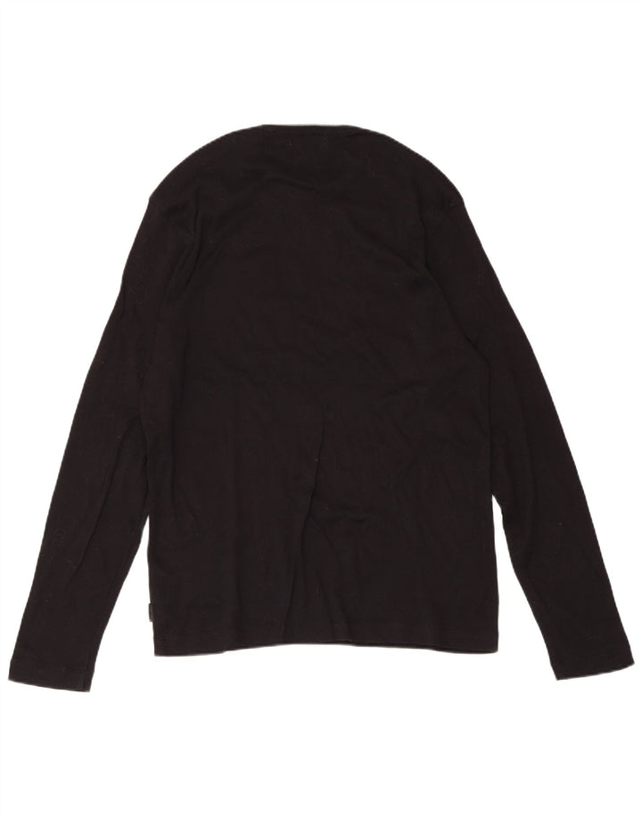 Calvin Klein Mens Crew Neck Jumper Sweater Medium Black Cotton